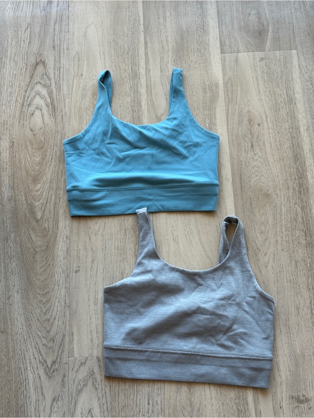 Nike Crop Tank Duo - Sky Blue & Light Gray
